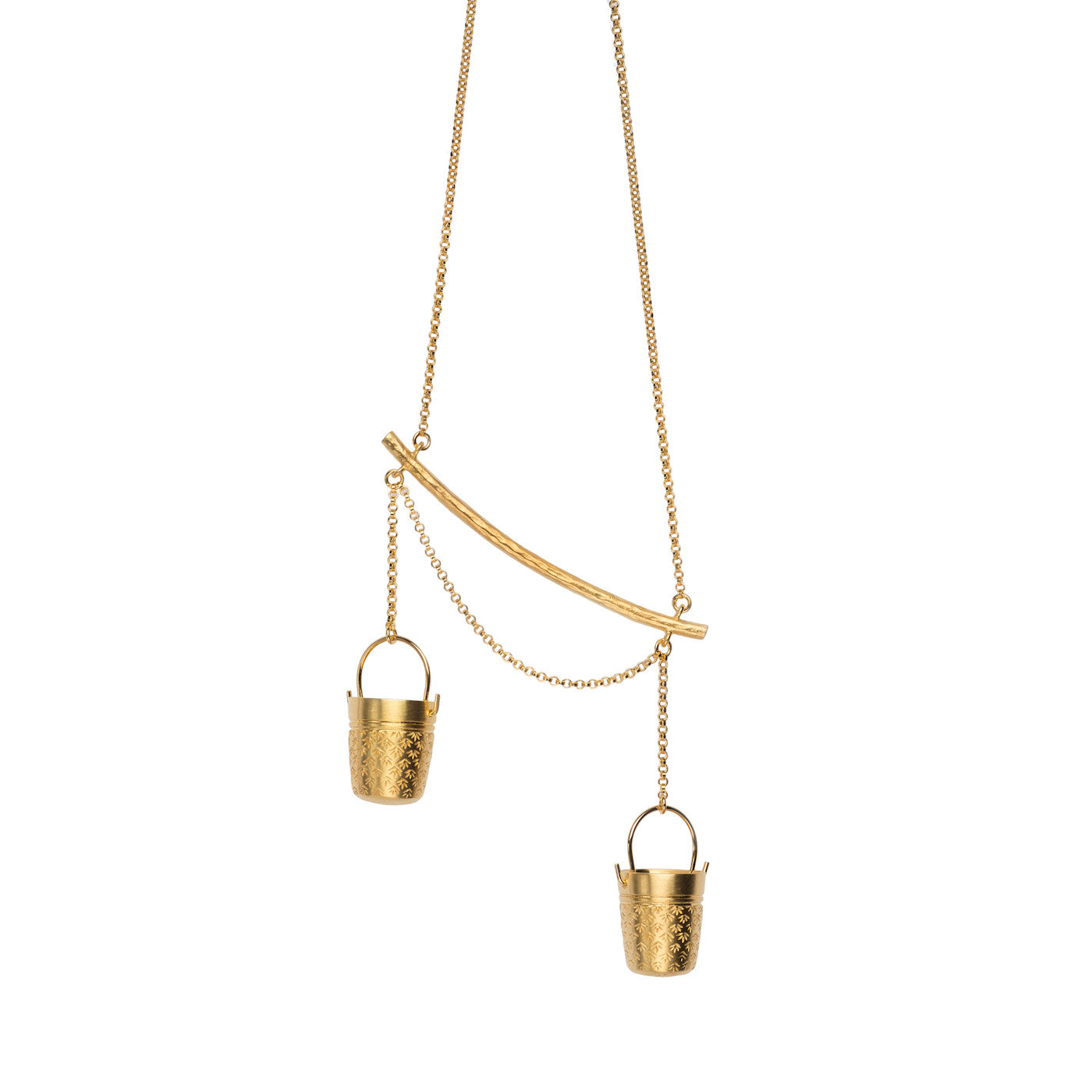 Precious Buckets Necklace - Gold
