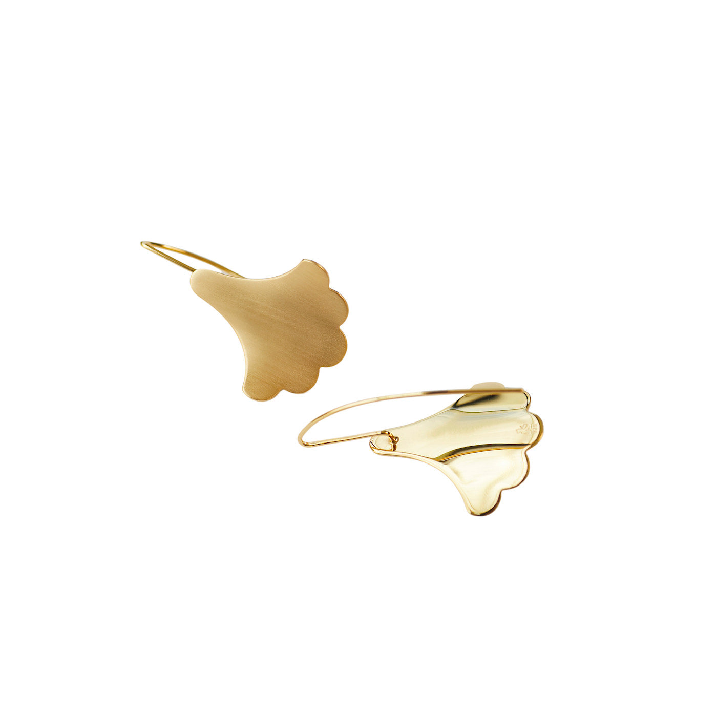 Plume Hook Earrings - Gold