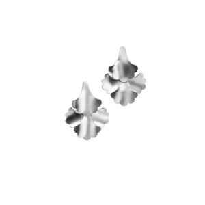 Plume Large Fan Earrings - Silver
