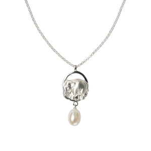 Precious Elephant Necklace - Silver